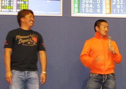 有坂直樹選手（左）佐藤慎太郎選手（右）